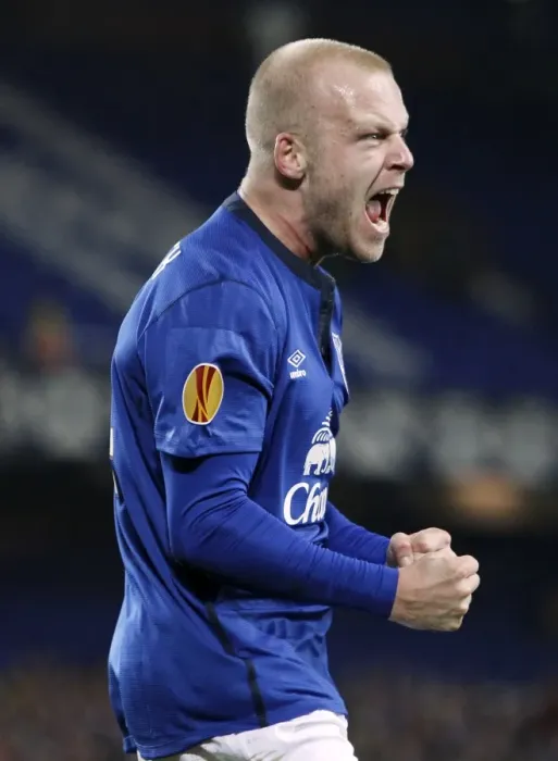 Framed Print : Naismith's Hat-Trick Seals Europa League Win for Everton over Lille Framed Print : Naismith's Hat-Trick Seals Europa League Win for Everton over Lille