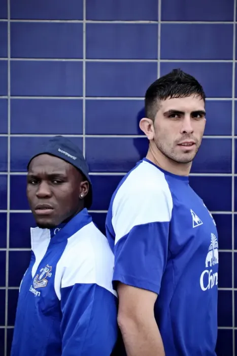 Framed Print : New Faces at Finch Farm: Royston Drenthe and Denis Stracqualursi Join Everton FC Framed Print : New Faces at Finch Farm: Royston Drenthe and Denis Stracqualursi Join Everton FC