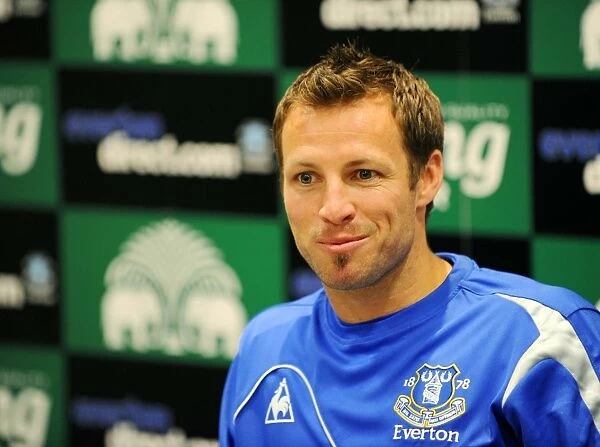New Signing Lucas Neill Holds Inaugural Press Conference at Everton's Finch Farm
