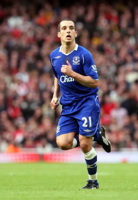 Framed Print : Osman vs Arsenal: Everton's Leon Osman Faces Off in Barclays Premier League Clash at Emirates Stadium (October 2008) Framed Print : Osman vs Arsenal: Everton's Leon Osman Faces Off in Barclays Premier League Clash at Emirates Stadium (October 2008)