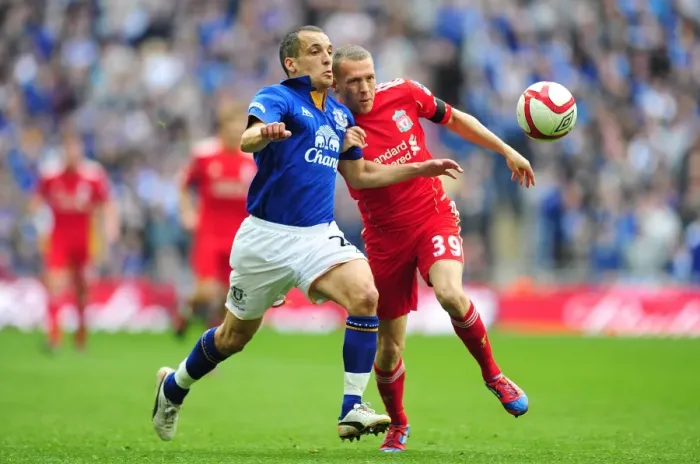 Framed Print : Osman vs Bellamy: The Epic FA Cup Semi-Final Battle at Wembley Stadium - Everton vs Liverpool Framed Print : Osman vs Bellamy: The Epic FA Cup Semi-Final Battle at Wembley Stadium - Everton vs Liverpool