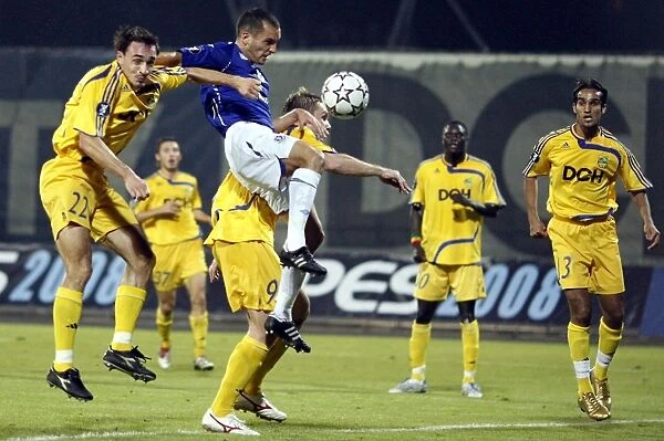 Osman vs Sliusar and Obradovic: Everton's Battle in UEFA Cup against Metalist Kharkiv