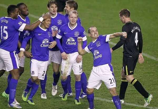 Osman's Strike: Everton's Triumph Over Wigan Athletic in Premier League (26-12-2012)