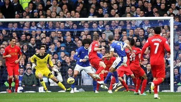 Osman's Striking Comeback: Everton vs. Liverpool, 28-10-2012 - A Thrilling 2-2 Barclays Premier League Draw at Goodison Park