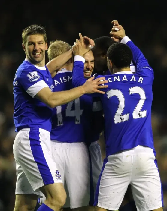Framed Print : Osman's Stunner: Everton's First Goal vs. Wigan Athletic (2-1, Barclays Premier League) Framed Print : Osman's Stunner: Everton's First Goal vs. Wigan Athletic (2-1, Barclays Premier League)