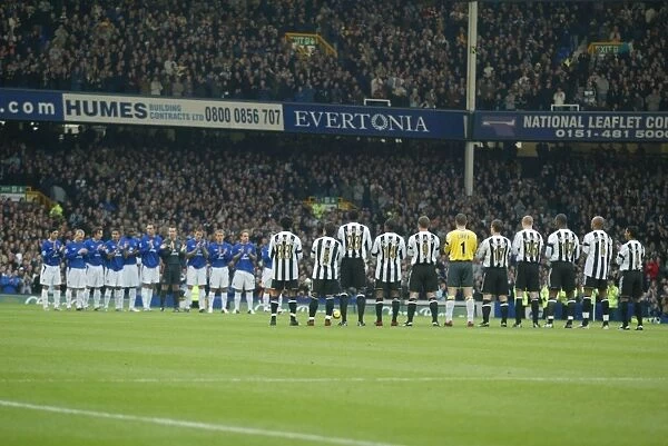 Paying Respects. Everton and Newcastle pay their respects to George Best