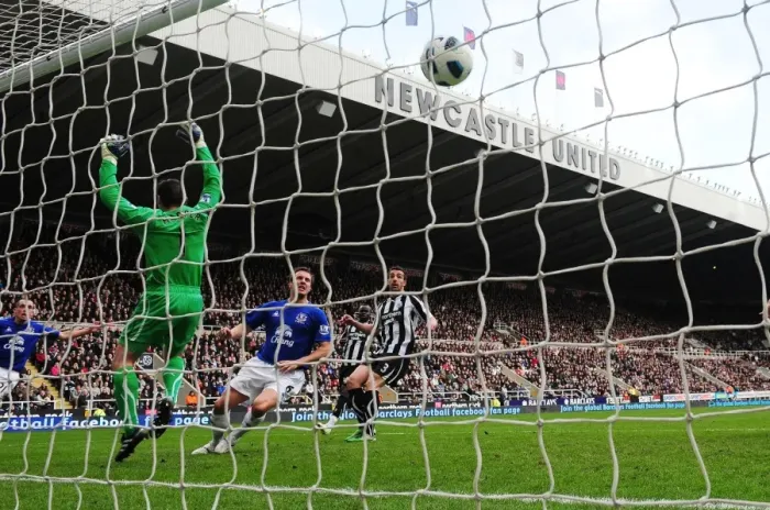 Framed Print : Phil Jagielka Scores Everton's Second Goal at St. James Park (05 March 2011) Framed Print : Phil Jagielka Scores Everton's Second Goal at St. James Park (05 March 2011)