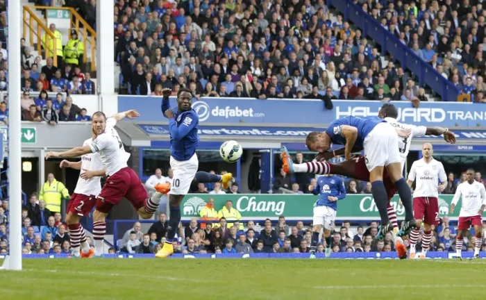 Framed Print : Phil Jagielka Scores First Goal: Everton's Victory at Goodison Park vs Aston Villa (Barclays Premier League) Framed Print : Phil Jagielka Scores First Goal: Everton's Victory at Goodison Park vs Aston Villa (Barclays Premier League)
