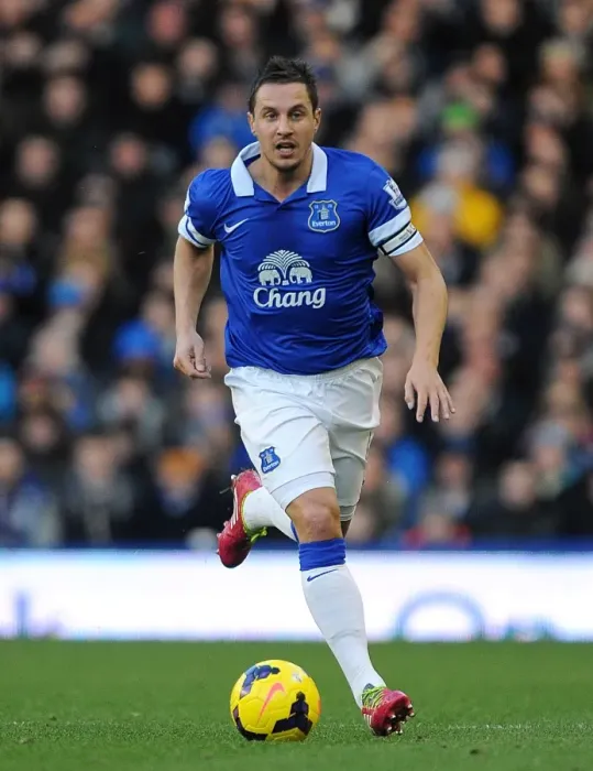 Framed Print : Phil Jagielka's Header: Everton's 2-0 Victory Over Norwich City (BPL 2013-14) at Goodison Park