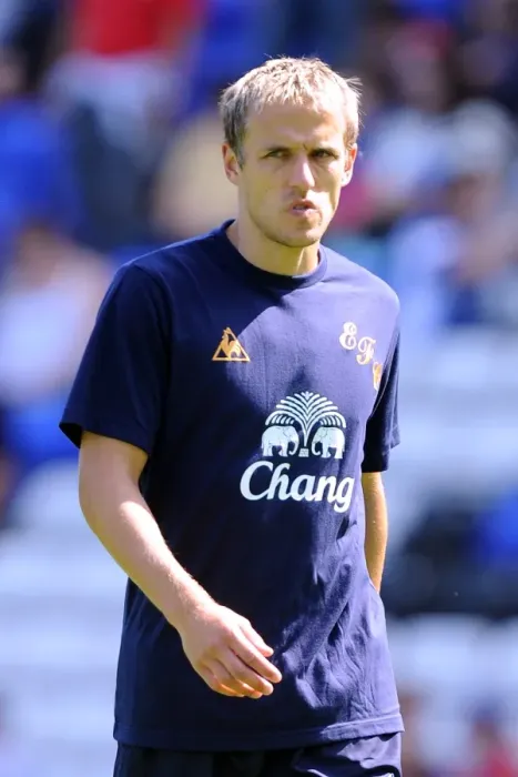 Framed Print : Phil Neville in Action: Everton vs. Birmingham City Pre-Season Friendly (July 30, 2011, St. Andrew's)