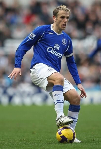 Phil Neville: Everton Footballer in Action against Newcastle United, 2008-09 Season - Game 22