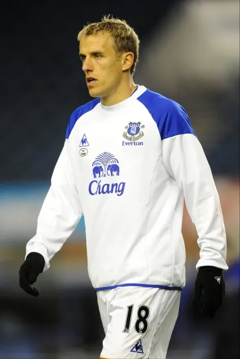 Framed Print : Phil Neville at Goodison Park: Everton vs Chelsea, Carling Cup 4th Round (26 October 2011)