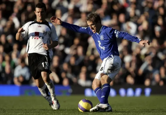 Framed Print : Phil Neville vs. Tomas Radzinski: A Football Rivalry - Fulham vs. Everton (4 / 11 / 06) Framed Print : Phil Neville vs. Tomas Radzinski: A Football Rivalry - Fulham vs. Everton (4 / 11 / 06)