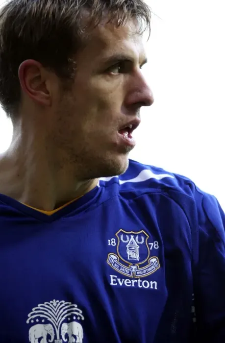 Framed Print : Phil Neville vs. West Ham: Intense Face-Off in Everton's Premier League Battle, Upton Park, December 2007 Framed Print : Phil Neville vs. West Ham: Intense Face-Off in Everton's Premier League Battle, Upton Park, December 2007