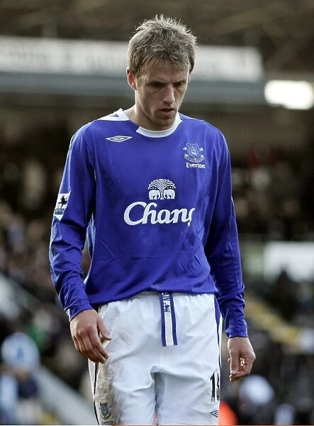 Phil Neville's Disappointment: Fulham vs. Everton (4th November 2006)