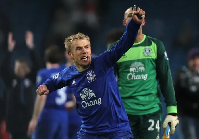 Framed Print : Phil Neville's Historic Victory: Everton's Triumph Over Manchester City in the Premier League (20 December 2010) Framed Print : Phil Neville's Historic Victory: Everton's Triumph Over Manchester City in the Premier League (20 December 2010)