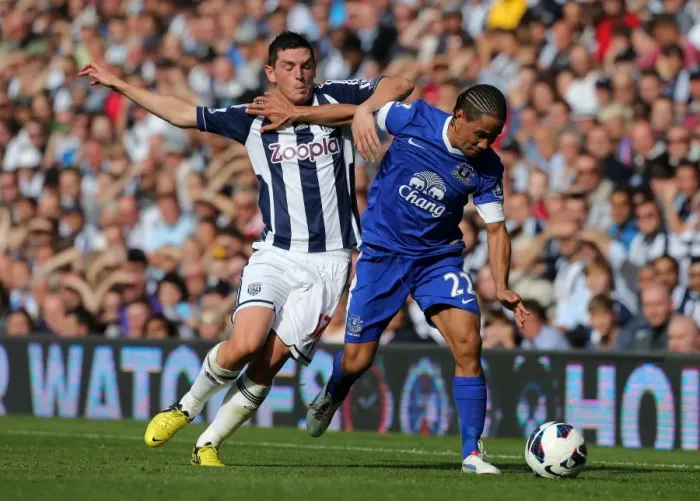 Framed Print : Pienaar vs Dorrans: A Battle at The Hawthorns - Everton vs West Bromwich Albion, Premier League 2012 Framed Print : Pienaar vs Dorrans: A Battle at The Hawthorns - Everton vs West Bromwich Albion, Premier League 2012