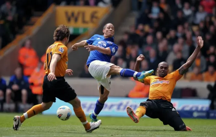 Framed Print : Pienaar vs. Zubar: A Premier League Battle at Molineux Framed Print : Pienaar vs. Zubar: A Premier League Battle at Molineux