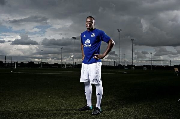 Powerful Striker: Victor Anichebe of Everton Football Club