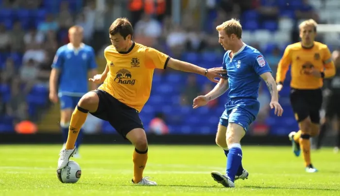 Framed Print : Pre Season Friendly - Birmingham City v Everton - St Andrew s Framed Print : Pre Season Friendly - Birmingham City v Everton - St Andrew s