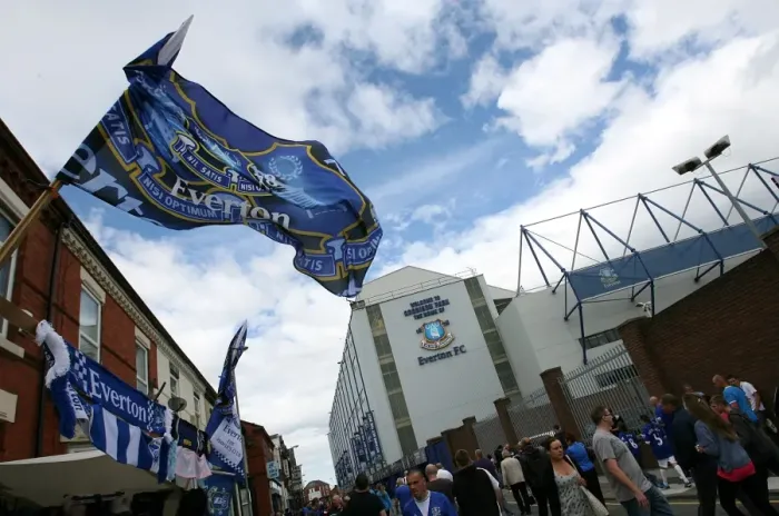 Framed Print : Premier League Showdown: Everton vs. Wolverhampton Wanderers at Goodison Park (2010) - Excitement Builds Outside the Ground Framed Print : Premier League Showdown: Everton vs. Wolverhampton Wanderers at Goodison Park (2010) - Excitement Builds Outside the Ground