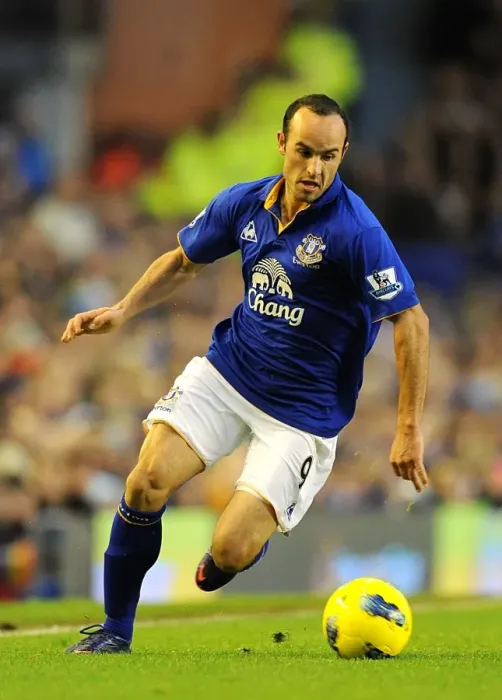 Framed Print : Premier League Showdown: Everton vs. Blackburn Rovers at Goodison Park with Landon Donovan Framed Print : Premier League Showdown: Everton vs. Blackburn Rovers at Goodison Park with Landon Donovan