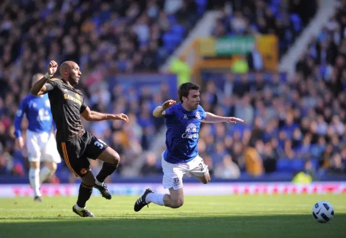Framed Print : Premier League Showdown: Seamus Coleman vs. Nicolas Anelka at Goodison Park (2011) Framed Print : Premier League Showdown: Seamus Coleman vs. Nicolas Anelka at Goodison Park (2011)