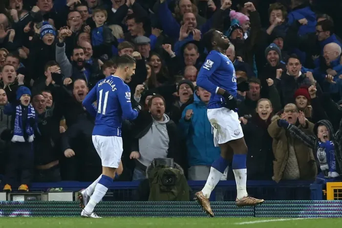 Framed Print : Romelu Lukaku Scores Double: Everton Takes the Lead in Capital One Cup Semi-Final vs Manchester City (Goodison Park) Framed Print : Romelu Lukaku Scores Double: Everton Takes the Lead in Capital One Cup Semi-Final vs Manchester City (Goodison Park)