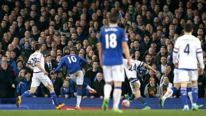 Framed Print : Romelu Lukaku Scores First Goal: Everton vs. Chelsea - Emirates FA Cup Quarterfinal at Goodison Park Framed Print : Romelu Lukaku Scores First Goal: Everton vs. Chelsea - Emirates FA Cup Quarterfinal at Goodison Park
