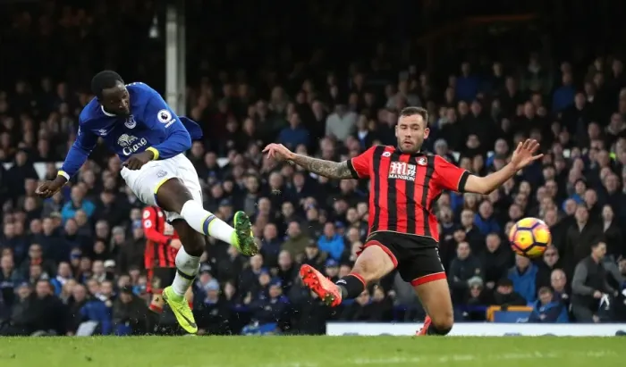 Framed Print : Romelu Lukaku Scores His Fourth Goal: Everton vs AFC Bournemouth at Goodison Park (Premier League) Framed Print : Romelu Lukaku Scores His Fourth Goal: Everton vs AFC Bournemouth at Goodison Park (Premier League)
