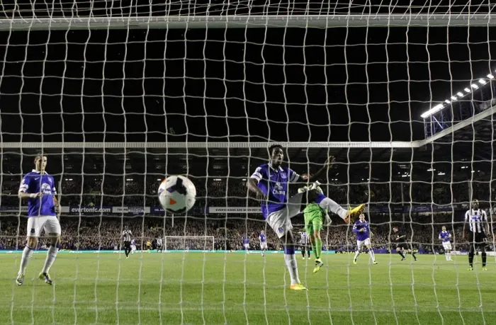 Framed Print : Romelu Lukaku's Hat-Trick: Everton's Exciting 3-2 Victory Over Newcastle United (September 30, 2013 - Goodison Park) Framed Print : Romelu Lukaku's Hat-Trick: Everton's Exciting 3-2 Victory Over Newcastle United (September 30, 2013 - Goodison Park)