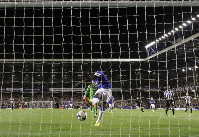 Framed Print : Romelu Lukaku's Hat-Trick: Thrilling 3-2 Everton Victory Over Newcastle United (30-09-2013, Goodison Park) Framed Print : Romelu Lukaku's Hat-Trick: Thrilling 3-2 Everton Victory Over Newcastle United (30-09-2013, Goodison Park)
