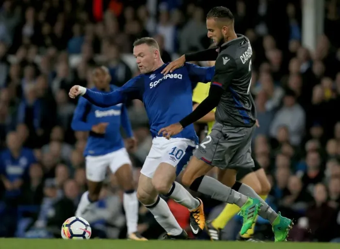 Framed Print : Rooney vs Carbonieri: Everton vs Hajduk Split - UEFA Europa League Play-Off First Leg at Goodison Park (2017-18) Framed Print : Rooney vs Carbonieri: Everton vs Hajduk Split - UEFA Europa League Play-Off First Leg at Goodison Park (2017-18)