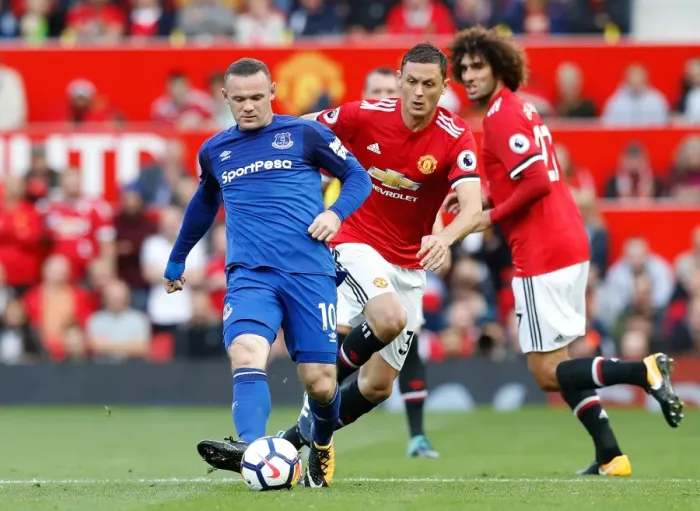 Framed Print : Rooney vs Matic: Premier League Clash at Old Trafford - Manchester United vs Everton (Season 2017-18) Framed Print : Rooney vs Matic: Premier League Clash at Old Trafford - Manchester United vs Everton (Season 2017-18)