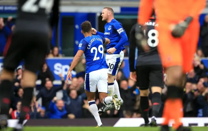 Framed Print : Rooney's Goal: Everton Celebrates First Strike Against Arsenal at Goodison Park (Premier League 2017-18) Framed Print : Rooney's Goal: Everton Celebrates First Strike Against Arsenal at Goodison Park (Premier League 2017-18)