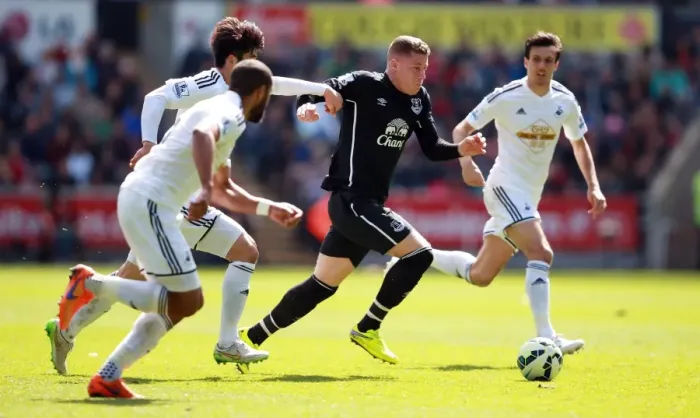 Framed Print : Ross Barkley in Action: Swansea City vs. Everton - Premier League Showdown at Liberty Stadium Framed Print : Ross Barkley in Action: Swansea City vs. Everton - Premier League Showdown at Liberty Stadium