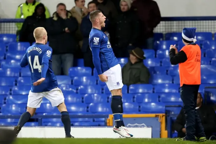 Framed Print : Ross Barkley Scores First Goal: Everton's Thrilling Victory Over Queens Park Rangers at Goodison Park Framed Print : Ross Barkley Scores First Goal: Everton's Thrilling Victory Over Queens Park Rangers at Goodison Park