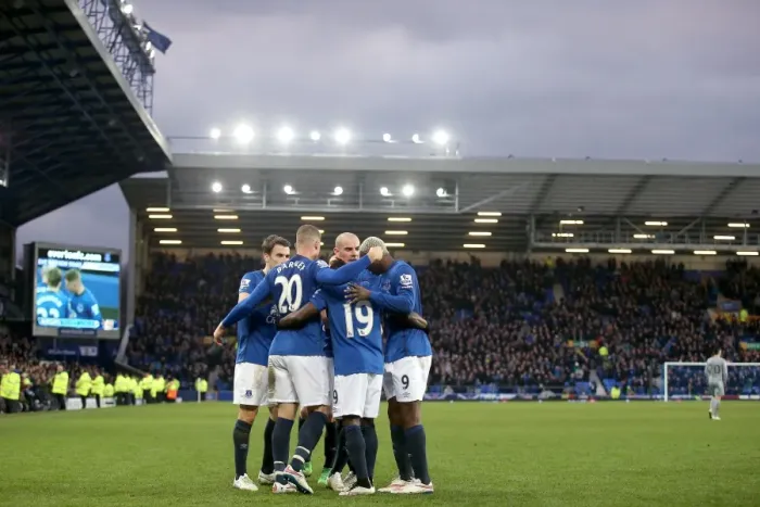 Framed Print : Ross Barkley Scores Third: Everton's Triumph over Newcastle United at Goodison Park