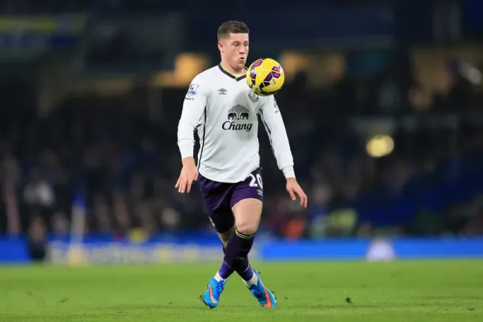 Framed Print : Ross Barkley at Stamford Bridge: A Battle Between Chelsea and Everton in the Premier League