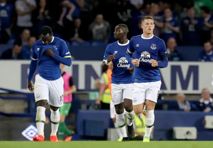 Framed Print : Ross Barkley's Brace: Everton's Second-Round EFL Cup Victory over Yeovil Town