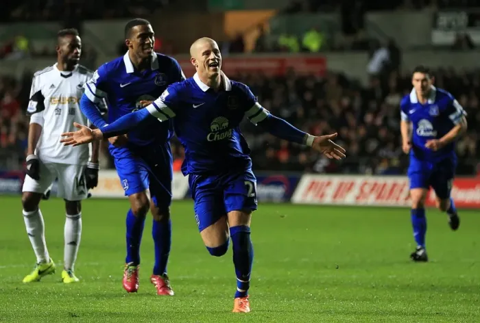 Framed Print : Ross Barkley's Double: Everton's Victory over Swansea City (22-12-2013) Framed Print : Ross Barkley's Double: Everton's Victory over Swansea City (22-12-2013)