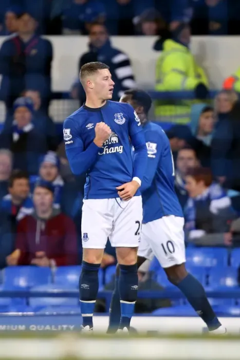 Framed Print : Ross Barkley's Stunner: Everton's First Goal in Premier League Victory vs. Queens Park Rangers Framed Print : Ross Barkley's Stunner: Everton's First Goal in Premier League Victory vs. Queens Park Rangers