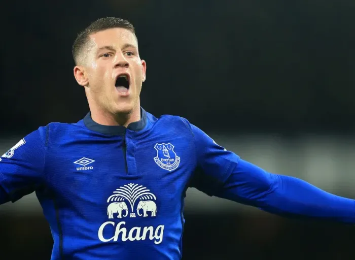 Framed Print : Ross Barkley's Stunner: Thrilling Opener for Everton in Premier League Clash Against Queens Park Rangers