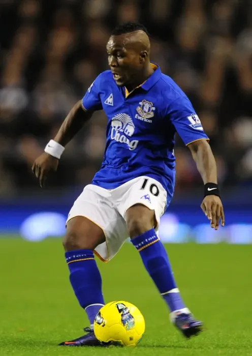Framed Print : Royston Drenthe at Goodison Park: Everton vs Swansea City, Barclays Premier League (21 December 2011)