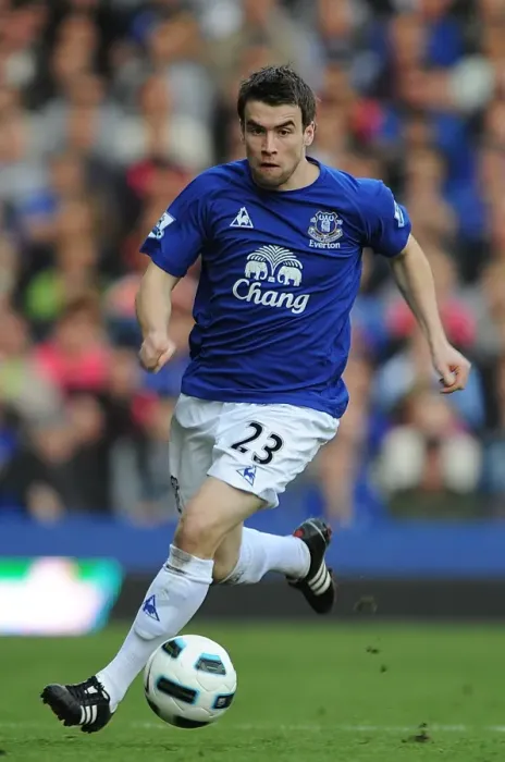 Framed Print : Seamus Coleman in Action: Everton vs. Blackburn Rovers, Premier League (16 April 2011)