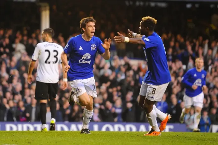 Framed Print : Seamus Coleman and Louis Saha's Unforgettable Goal Celebration: Everton's Thrilling Moment (19 March 2011 vs. Fulham) Framed Print : Seamus Coleman and Louis Saha's Unforgettable Goal Celebration: Everton's Thrilling Moment (19 March 2011 vs. Fulham)