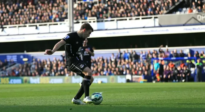 Framed Print : Seamus Coleman Scores First Goal: Everton at Queens Park Rangers in Premier League Framed Print : Seamus Coleman Scores First Goal: Everton at Queens Park Rangers in Premier League