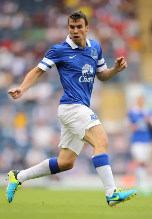 Framed Print : Seamus Coleman Scores the Winning Goal: Everton's 3-1 Pre-Season Triumph over Blackburn Rovers (2013)