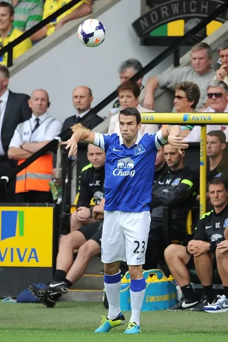 Framed Print : Seamus Coleman Takes a Throw-In: Norwich City vs. Everton, Premier League (17-08-2013) Framed Print : Seamus Coleman Takes a Throw-In: Norwich City vs. Everton, Premier League (17-08-2013)
