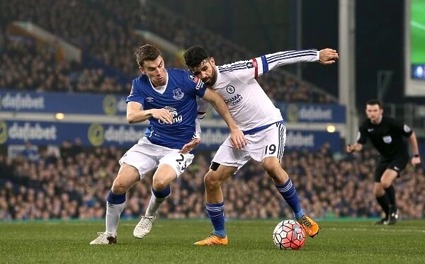 Seamus Coleman vs Diego Costa: Everton vs Chelsea - Emirates FA Cup Quarterfinal Clash at Goodison Park
